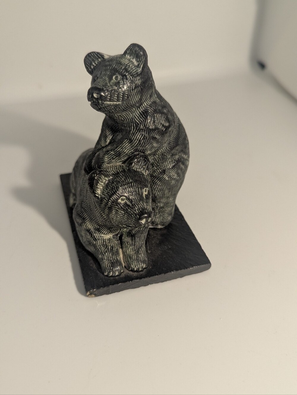 Bear Cubs Playing Sculpture